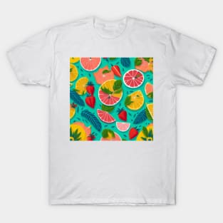 Tropical Summer Fruits T-Shirt